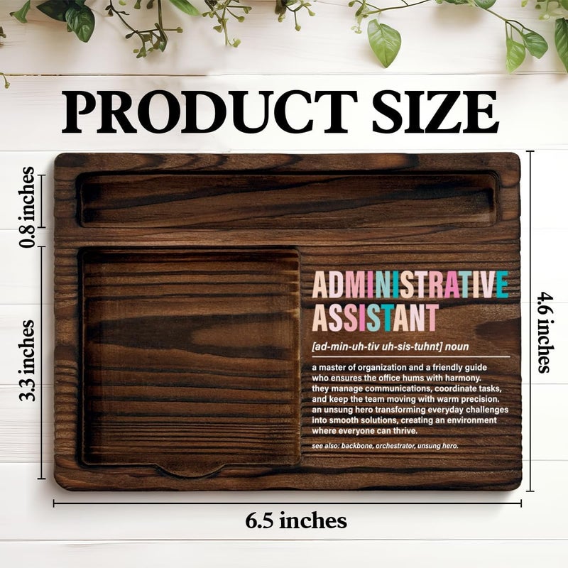 QODMGD Administrative Assistant Gifts for Women, Appreciation Gifts for Admin Assistants Secretary, Administrative Assistant Definition Sticky Note Holder for Office Desk Decor - Image 2